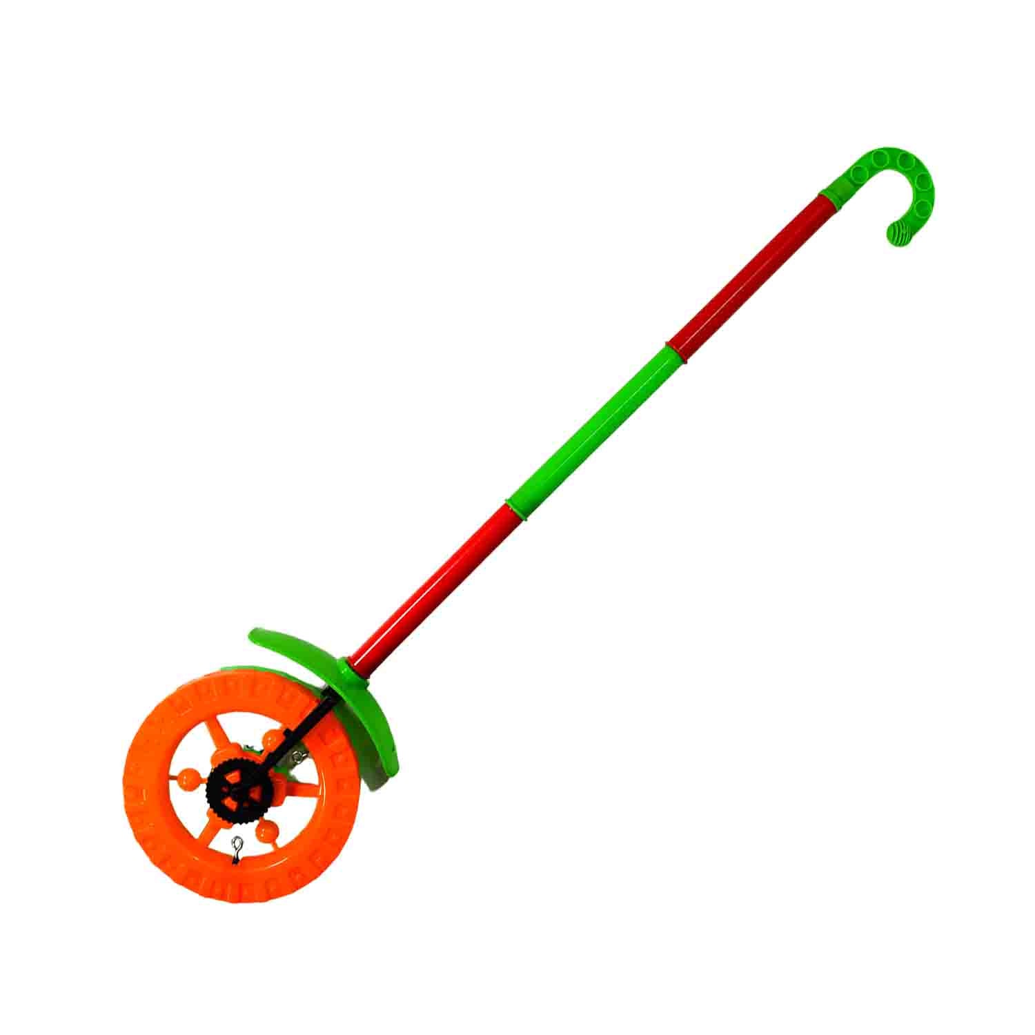 Kids' Light-Up Push Toy Wheel with Handle
