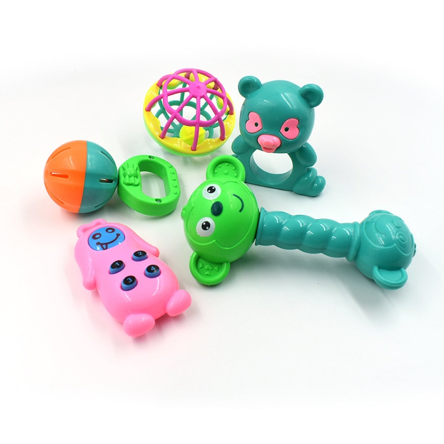 5pc Rattles Baby Toy