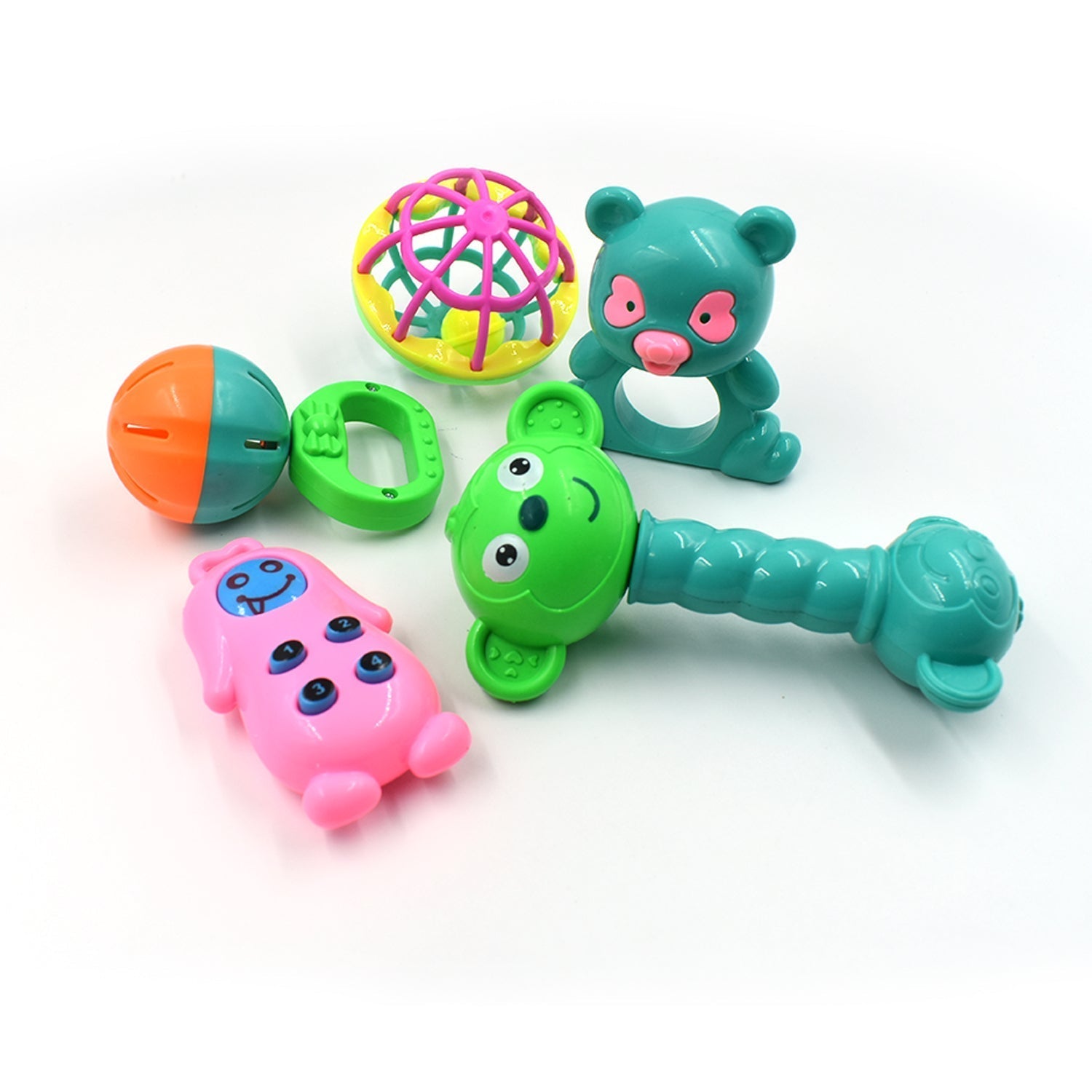 5pc Rattles Baby Toy
