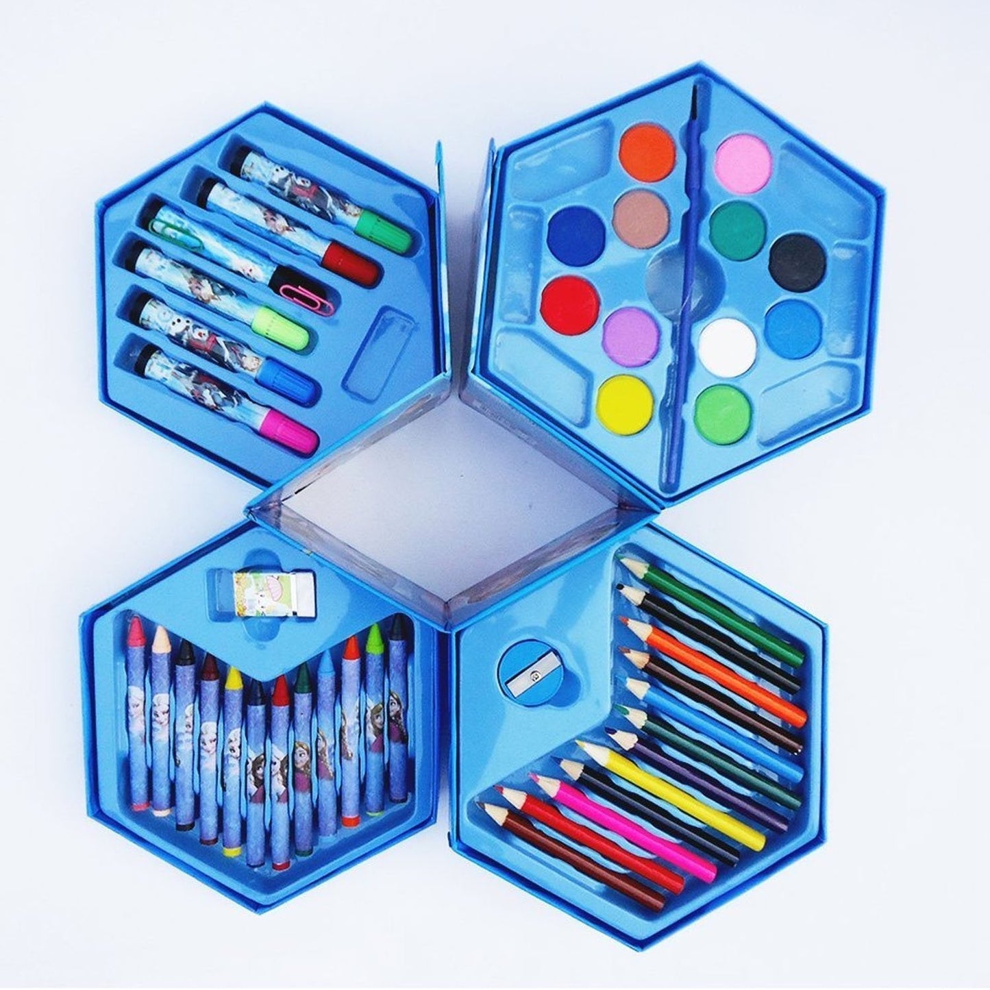 46 Pcs Plastic Art Colour Set