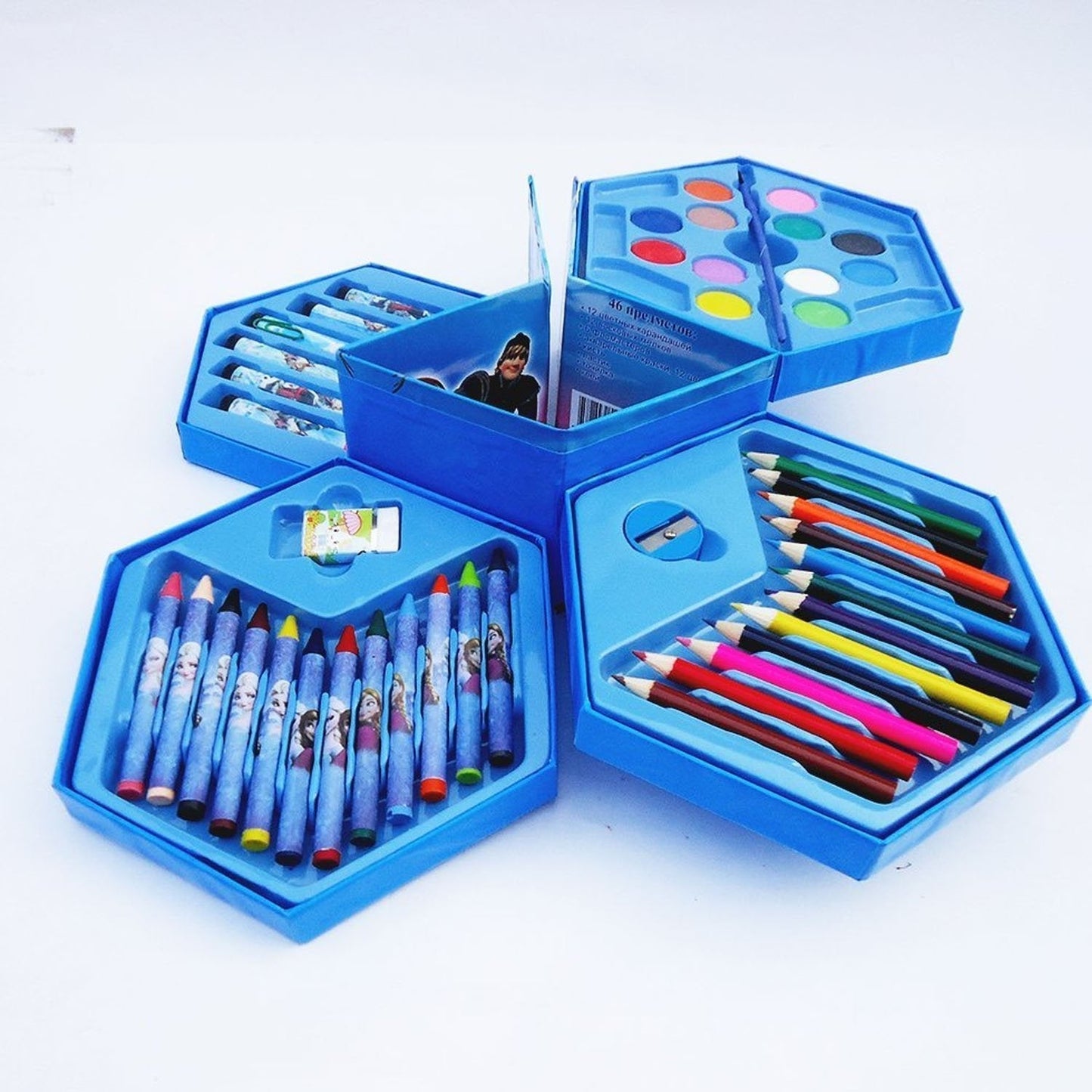 46 Pcs Plastic Art Colour Set