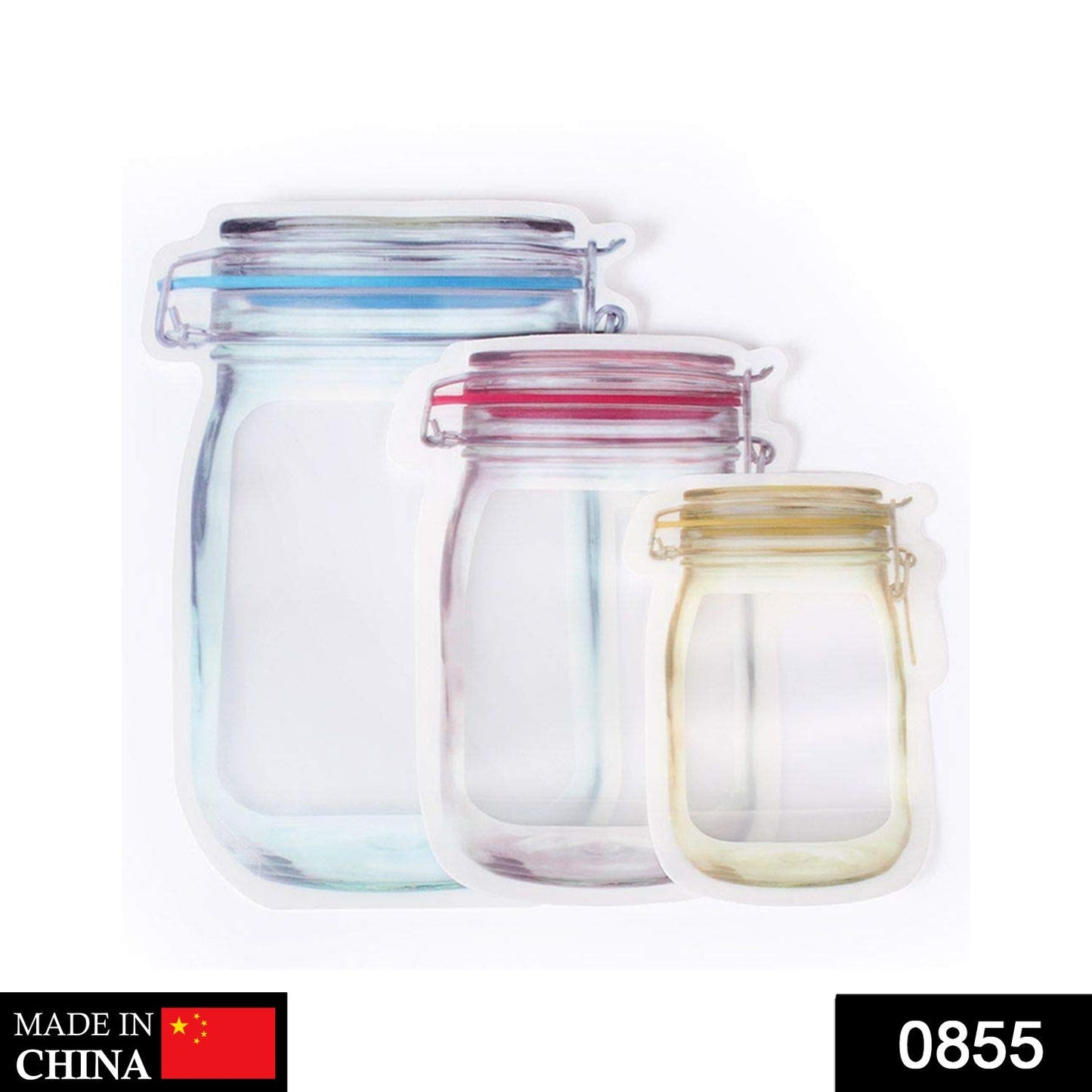 Jar-Shaped Ziplock Pouches