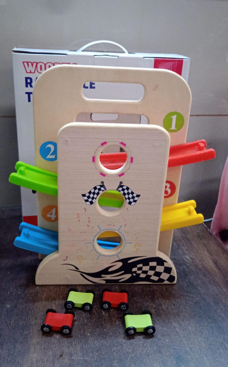 Wooden Click-Clack Car Racer