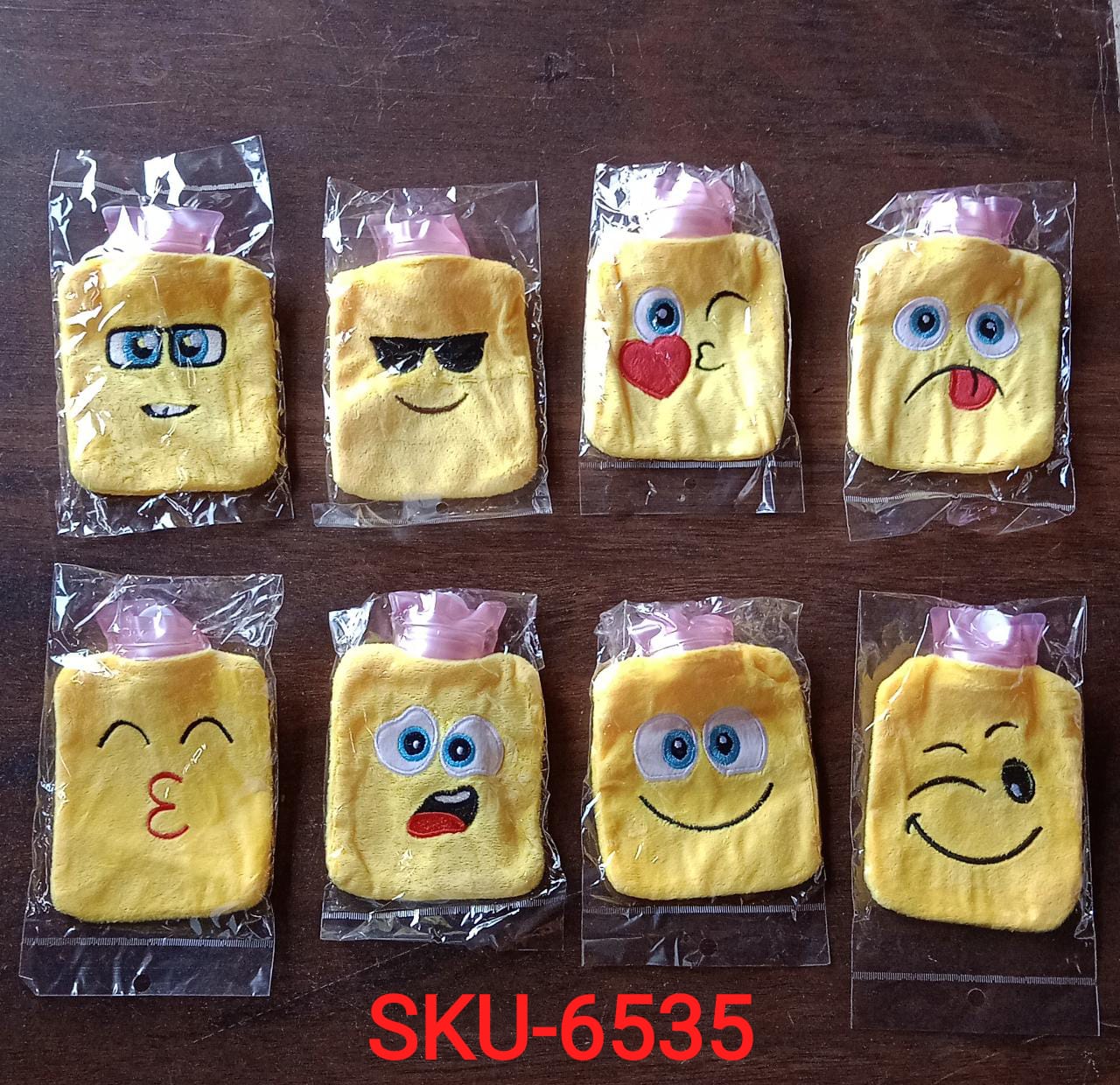 Mix Emoji Designs Small Hot Water Bag