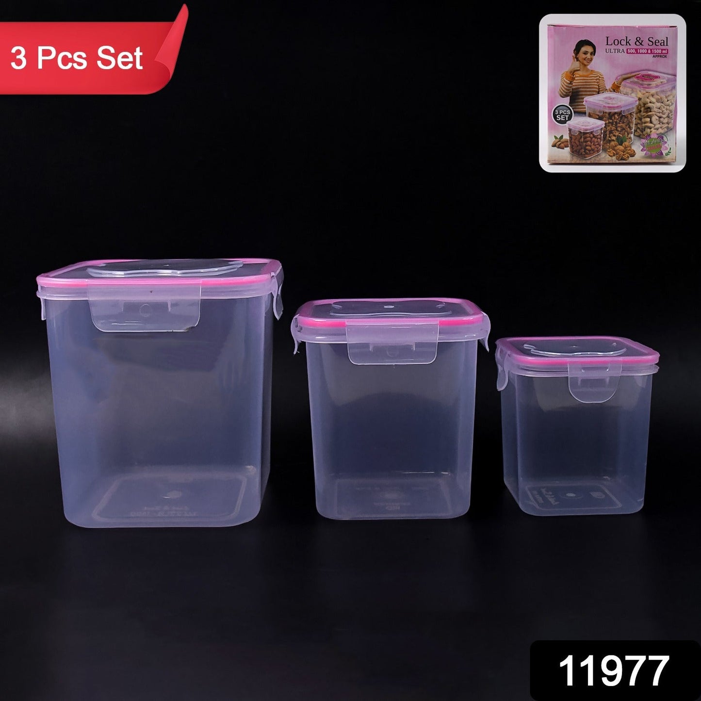 3-Piece Air Seal Storage Containers