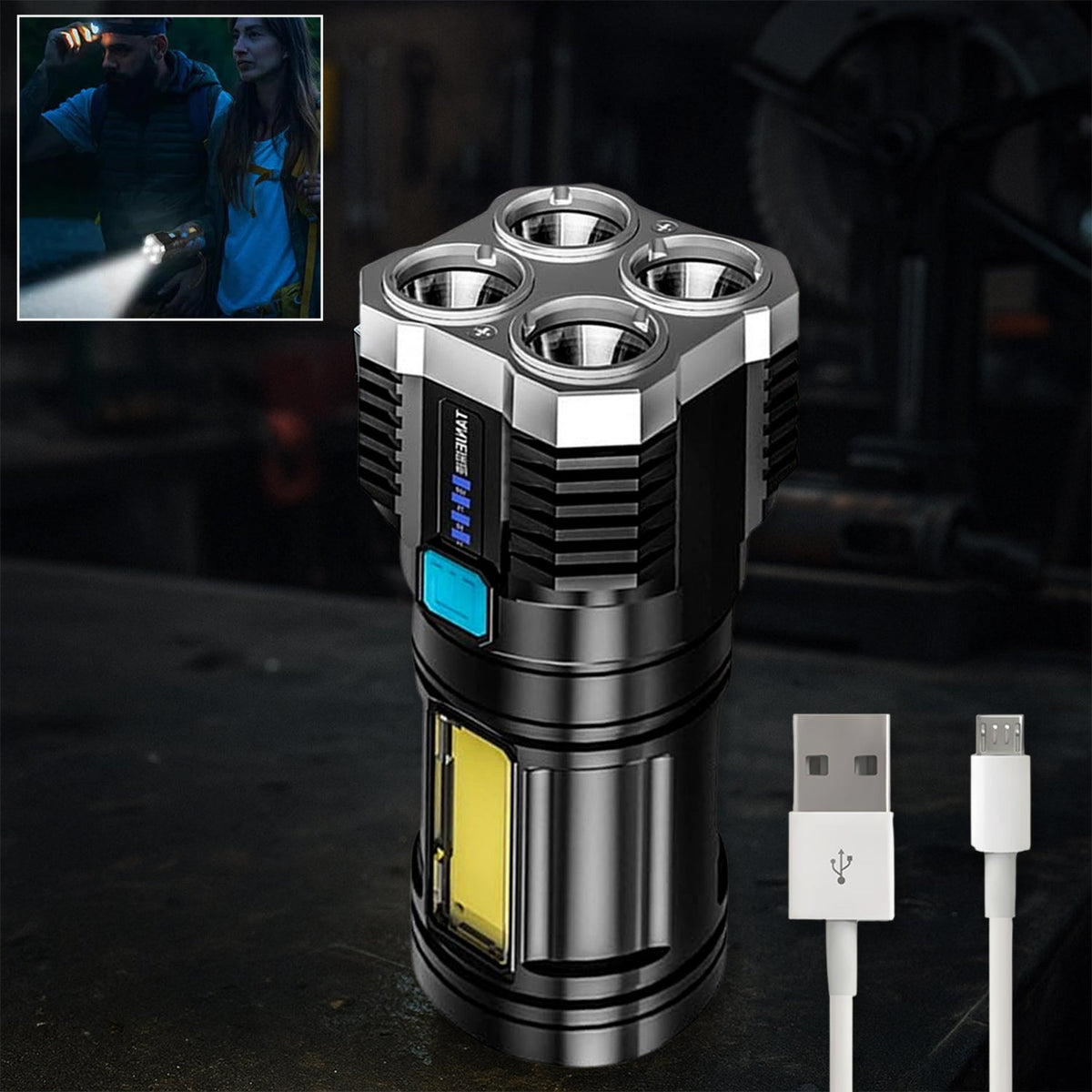 Strong 4 Led Torch Light