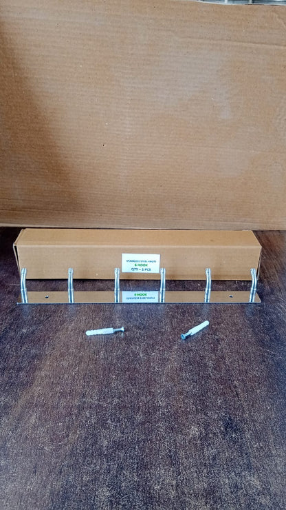 Wall Mounted Coat 6 Hook Rack (32x3 )