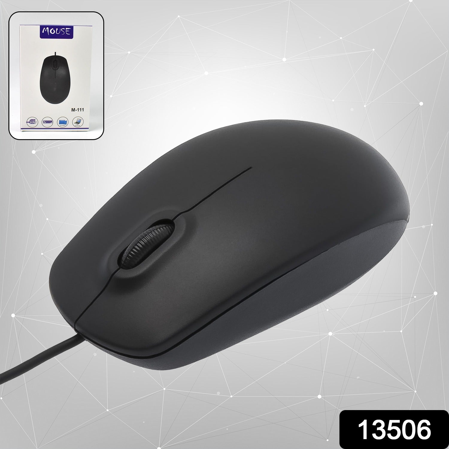 Computer Laptop Wired Optical Mouse M- 111