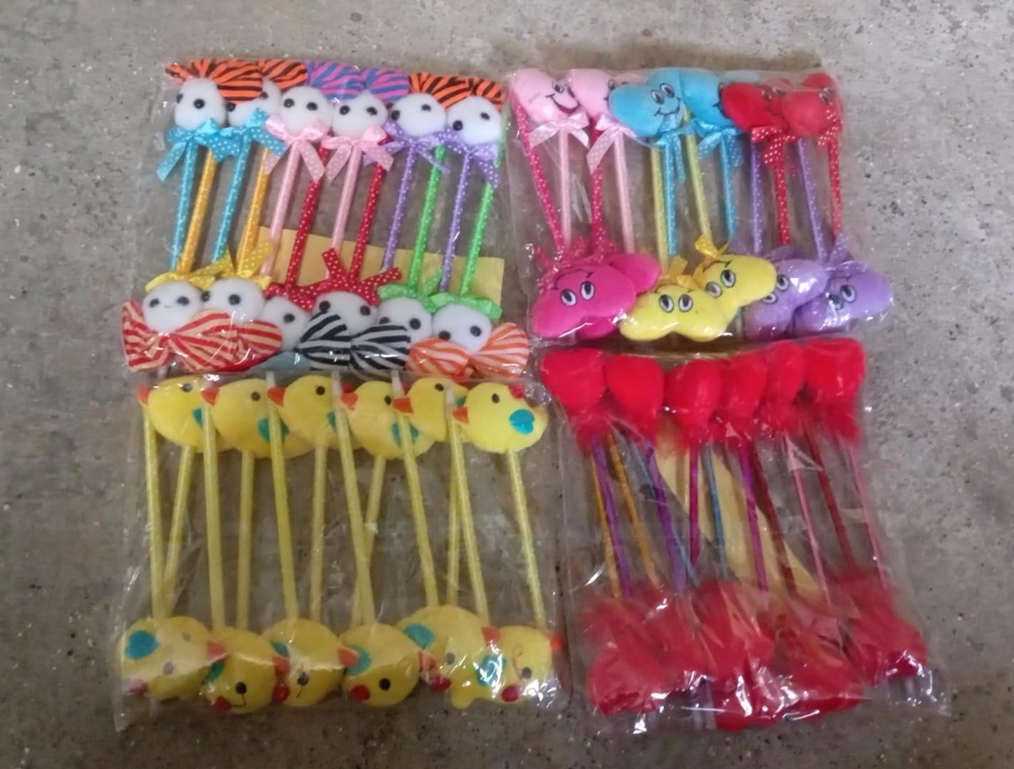 Cartoon Heart Facy Pen (12 Pcs)