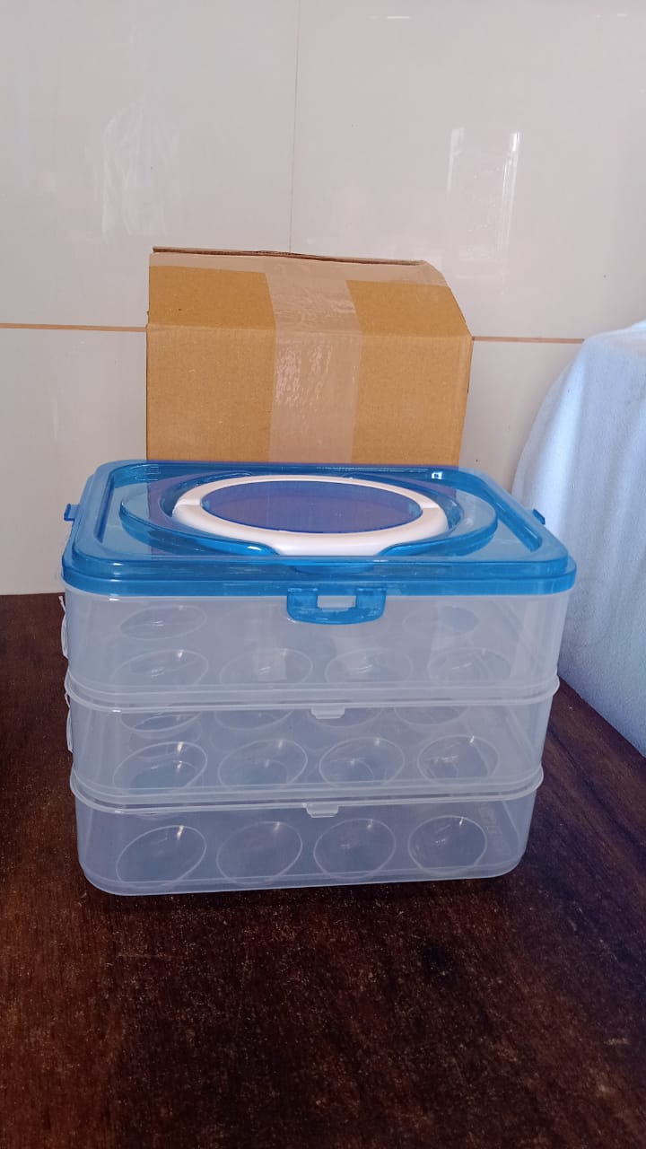 3-layer Plastic Refrigerator Egg Storage Box