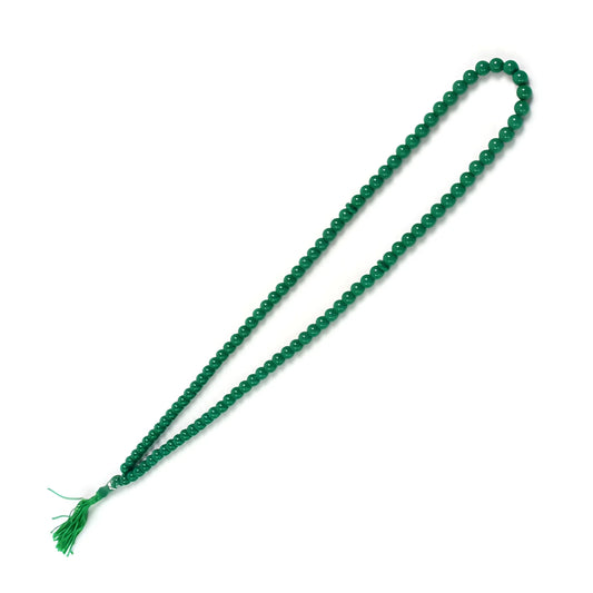 Dark green 99-bead Islamic prayer tasbih with tassel