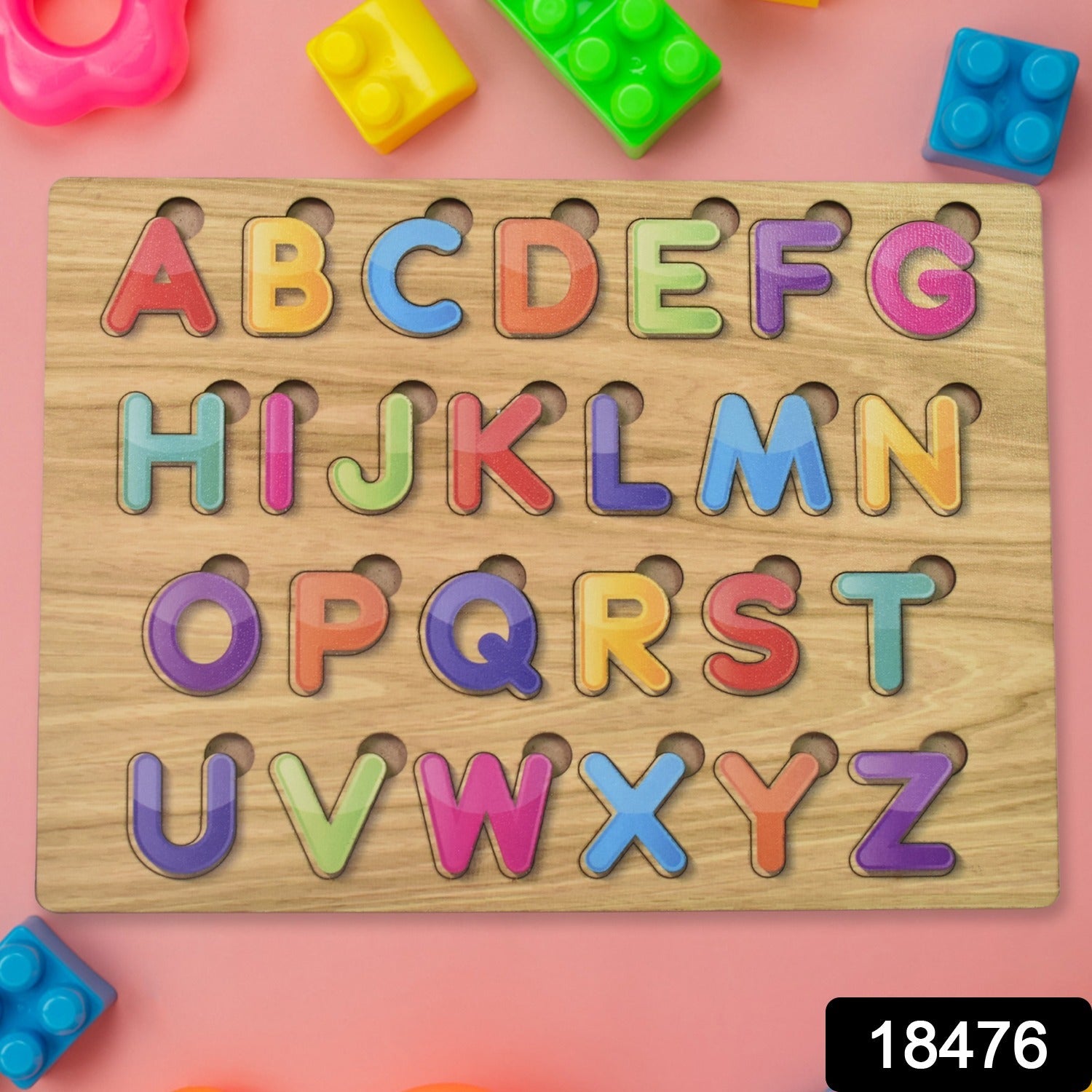 Wooden Puzzle Board ABC Letters