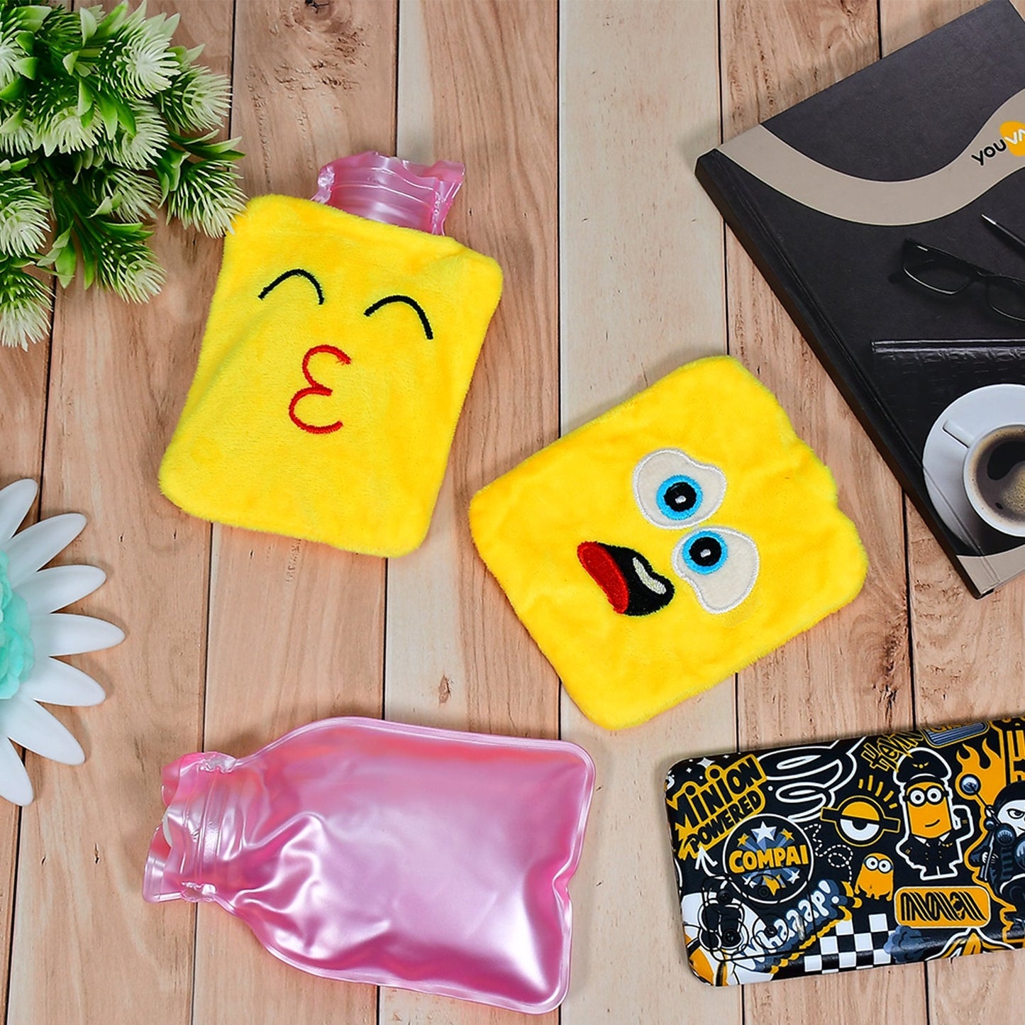 Mix Emoji Designs Small Hot Water Bag