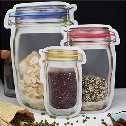Jar-Shaped Ziplock Pouches