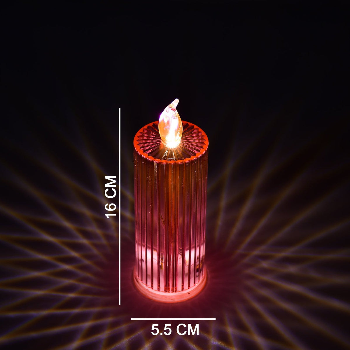 Glitter Swirl LED Candles