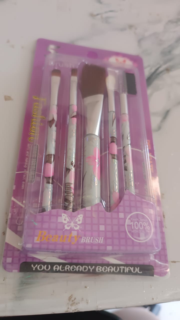 Floral Makeup Brush Set