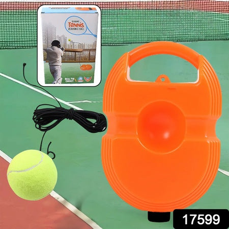 17599 Tennis Trainer Rebound Ball With String Convenient Tennis Training Gear Tennis Practice Device Base For Kids Adults