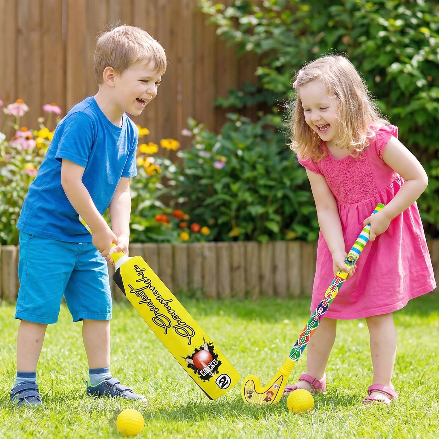 Kids Cricket & Hockey Set
