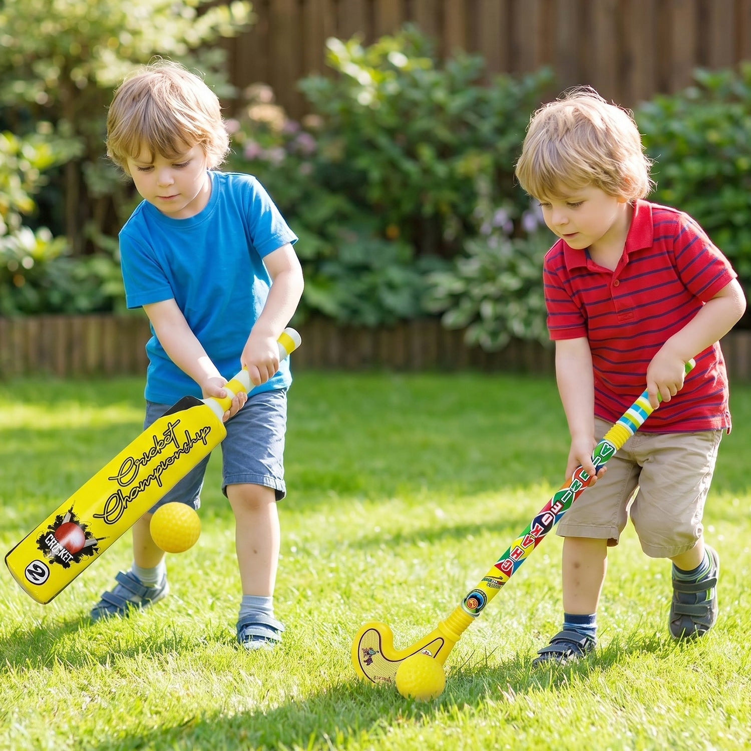 Kids Cricket & Hockey Set