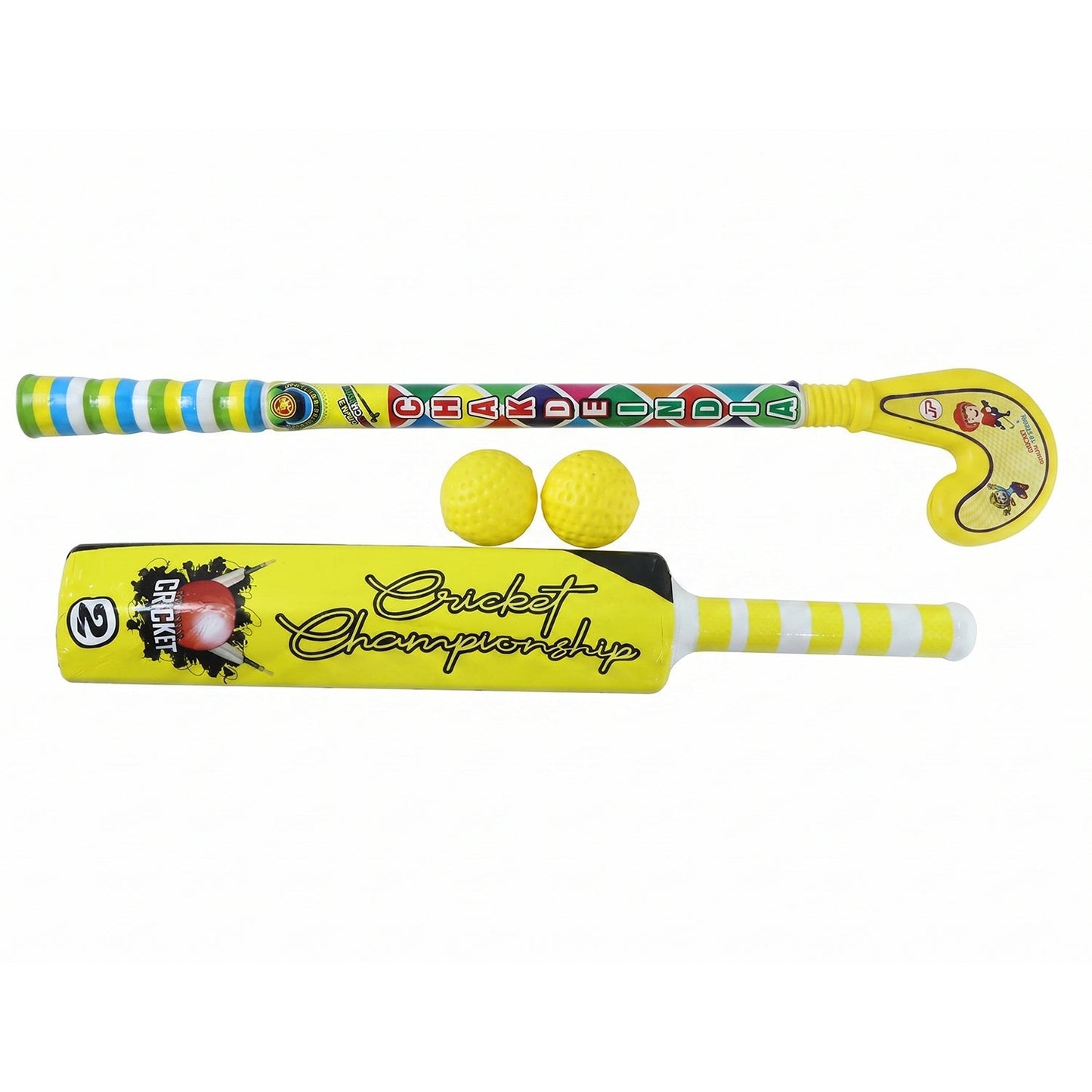 Kids Cricket & Hockey Set