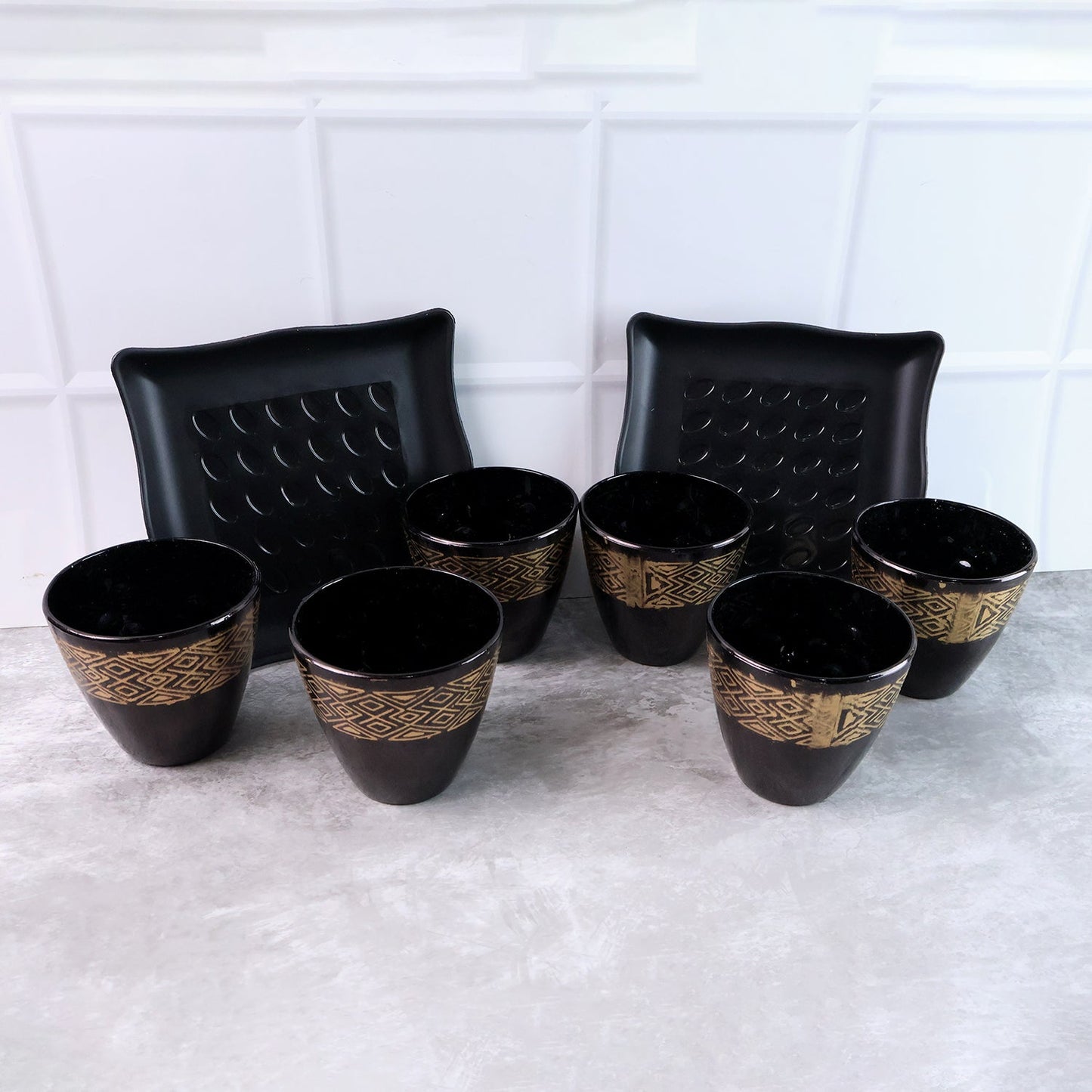 2 Bowl  6 Glass Snake Set