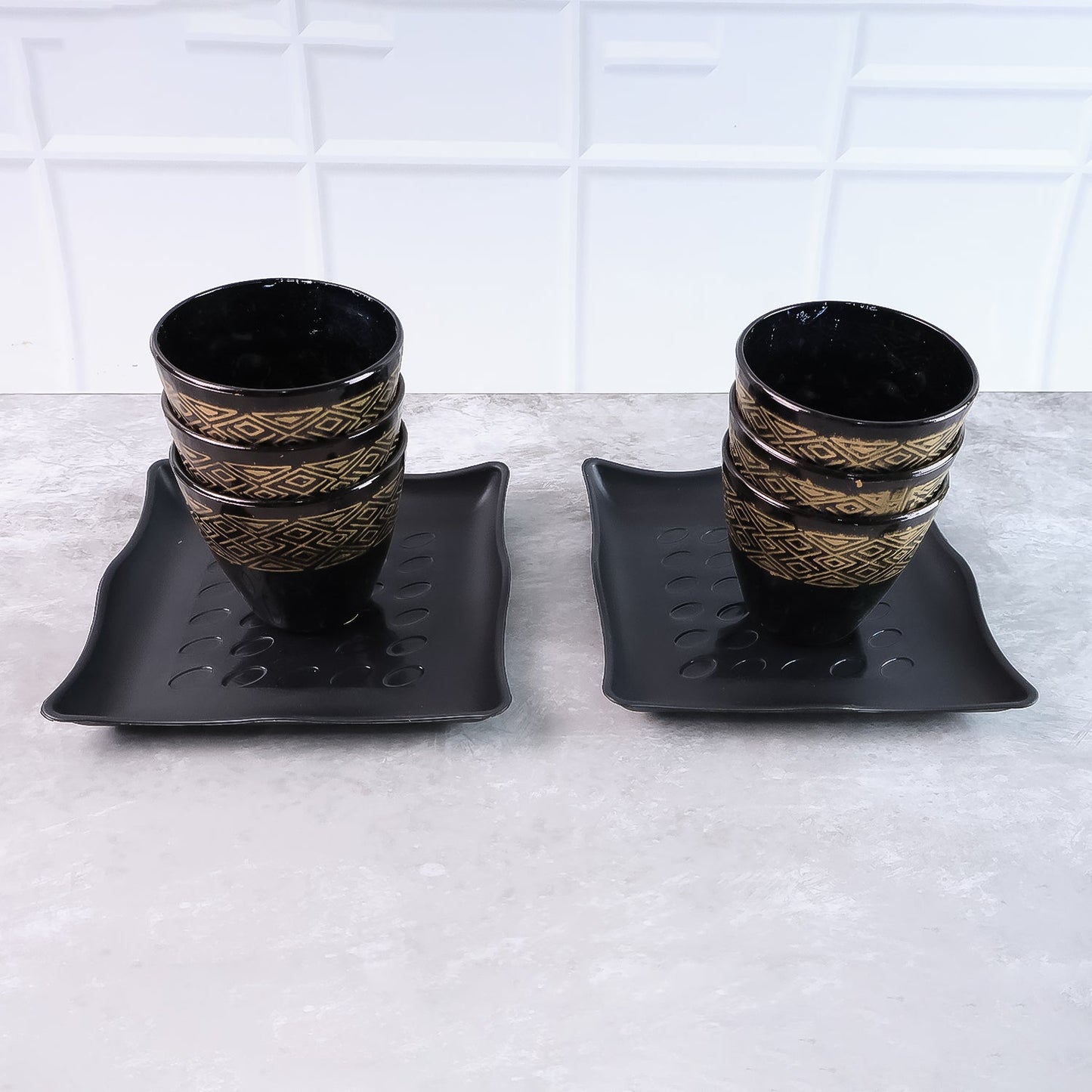 2 Bowl  6 Glass Snake Set