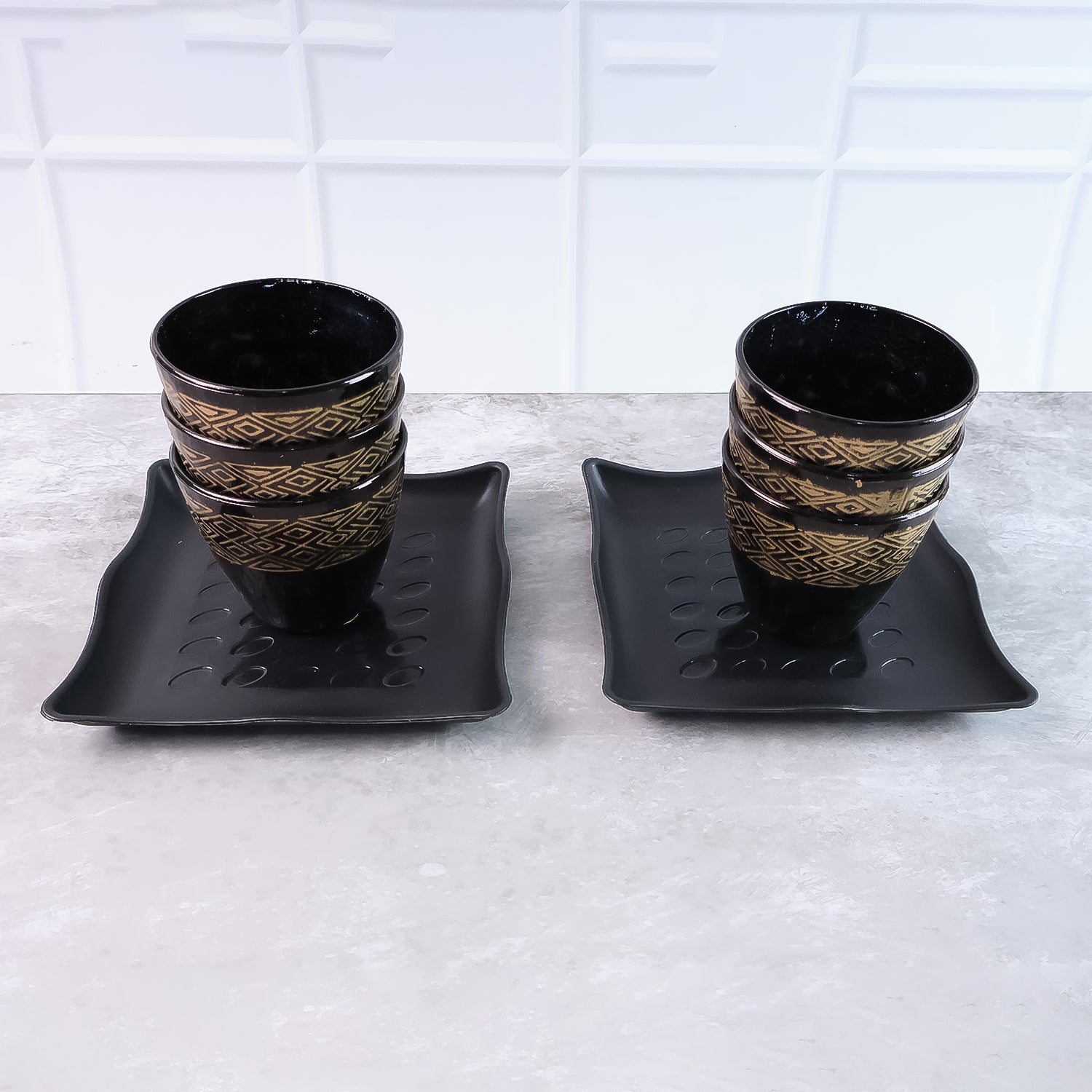 2 Bowl  6 Glass Snake Set