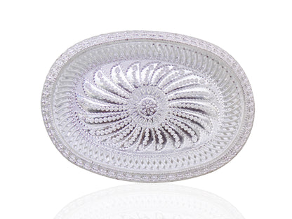 Oval Silver Gift Tray