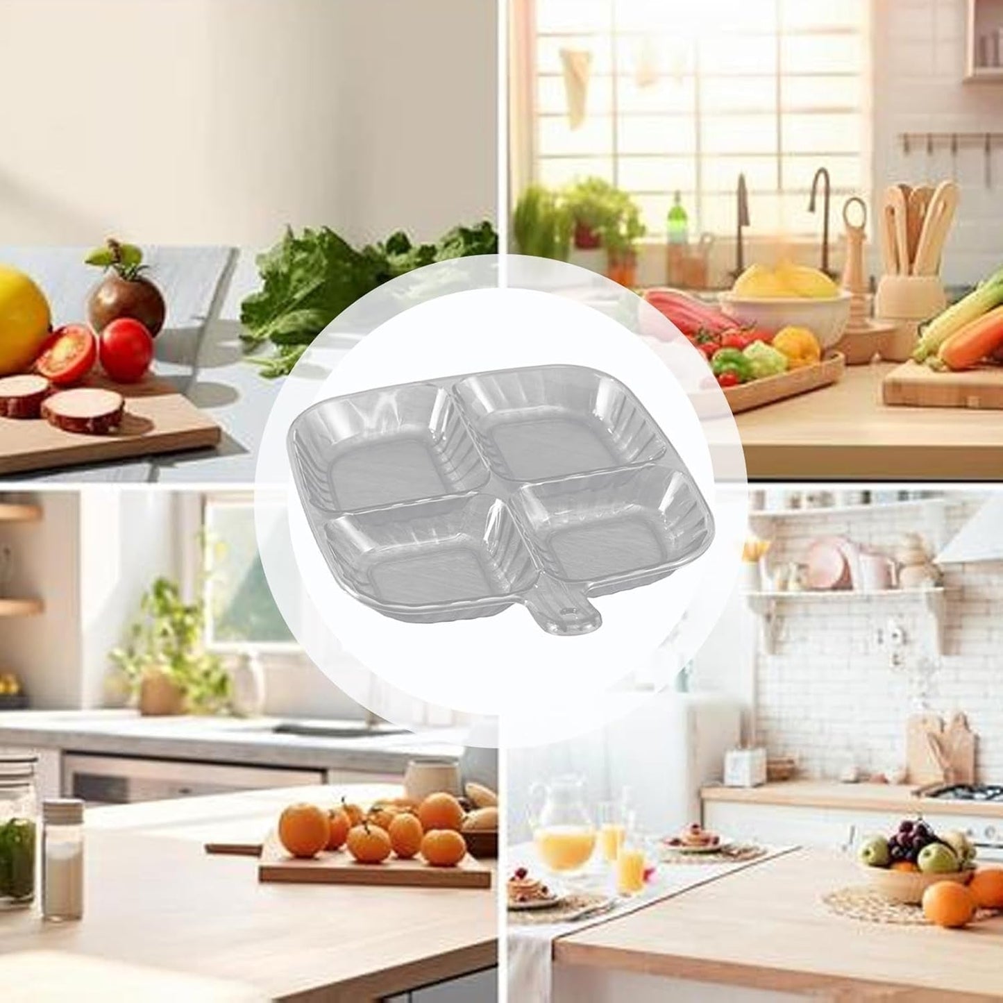 4-Section Serving Tray