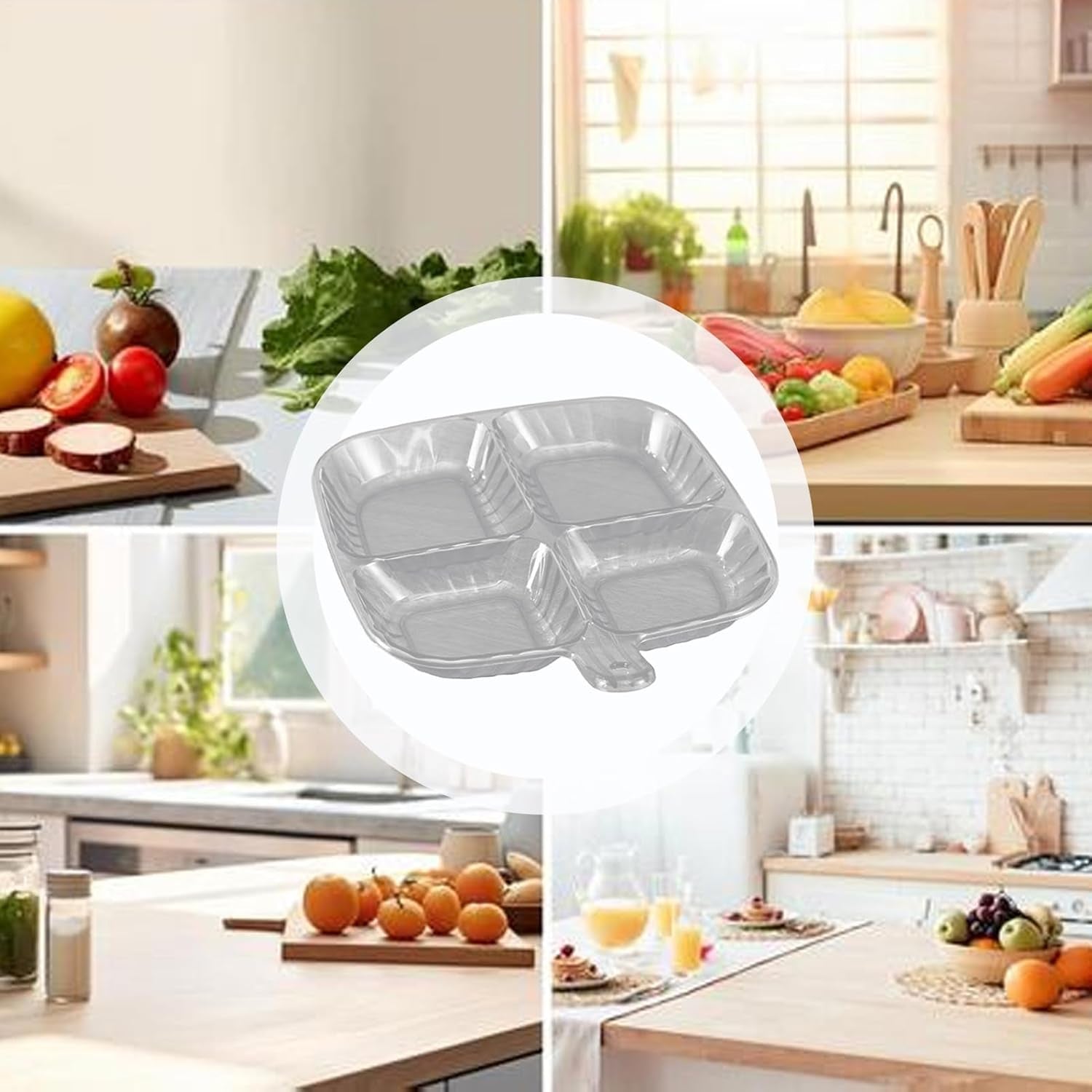 4-Section Serving Tray