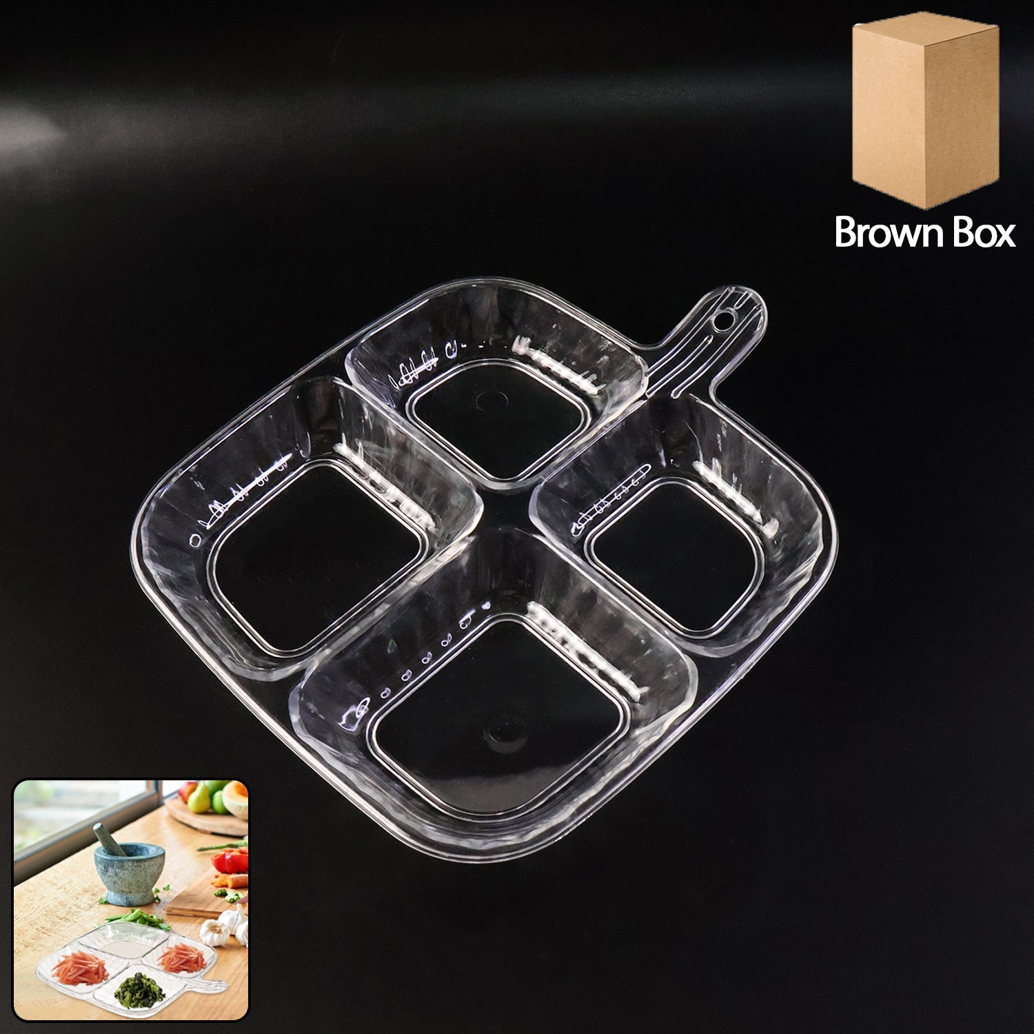 4-Section Serving Tray
