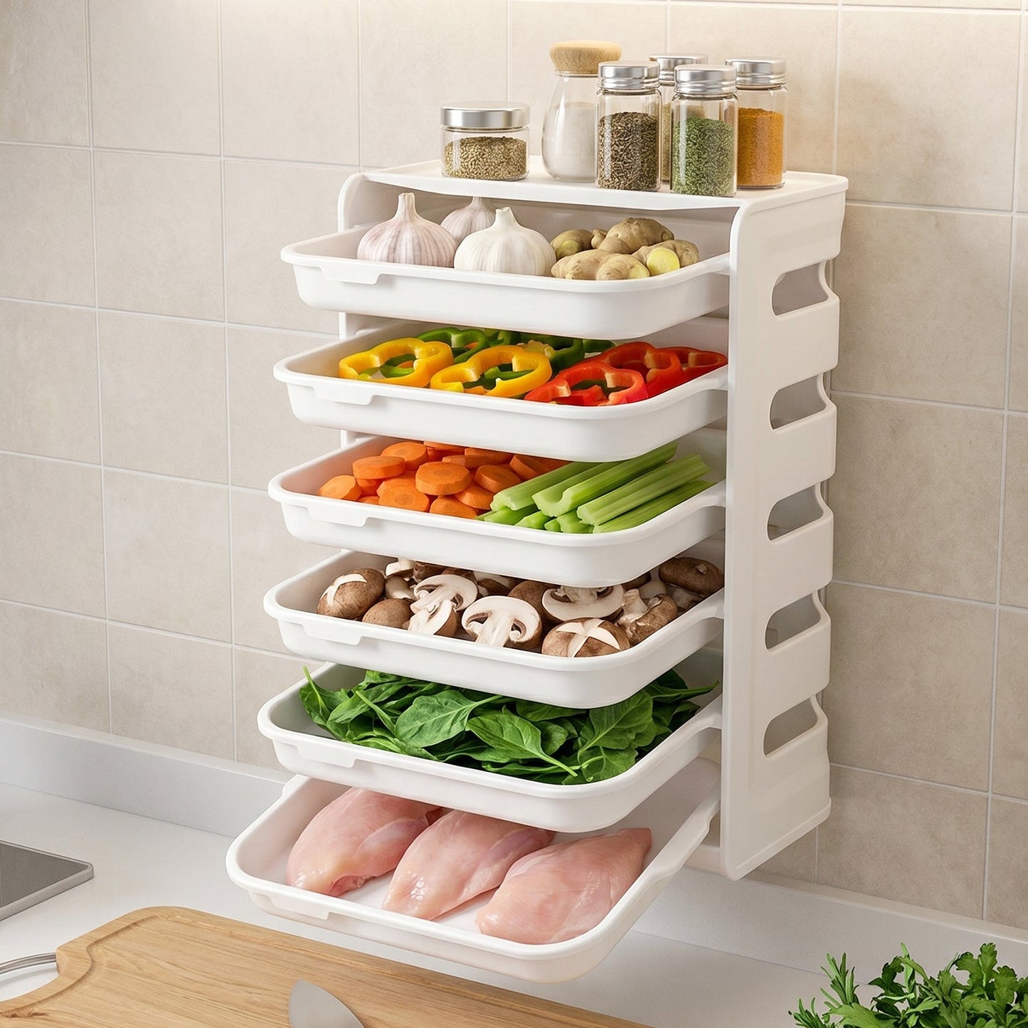 6-Layer Wall Hanging Storage Rack