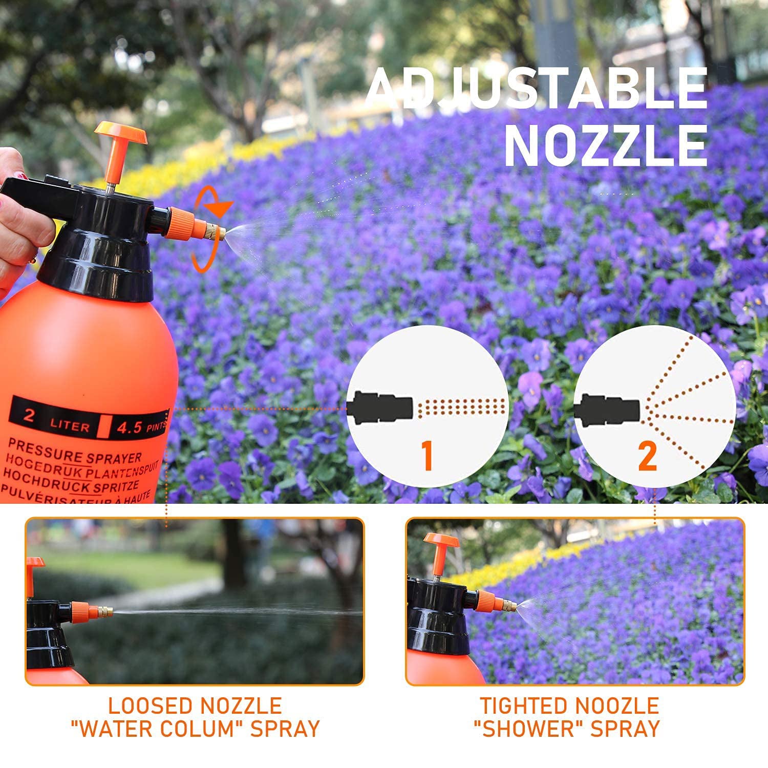 Adjustable Pressure Garden Sprayer