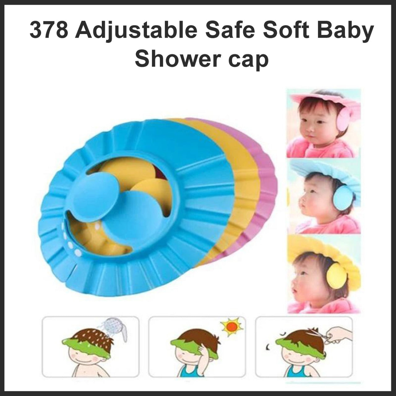 Adjustable Baby Shower Cap
