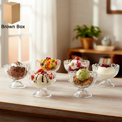 Glass Dessert Bowl Set