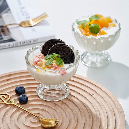 Glass Dessert Bowl Set