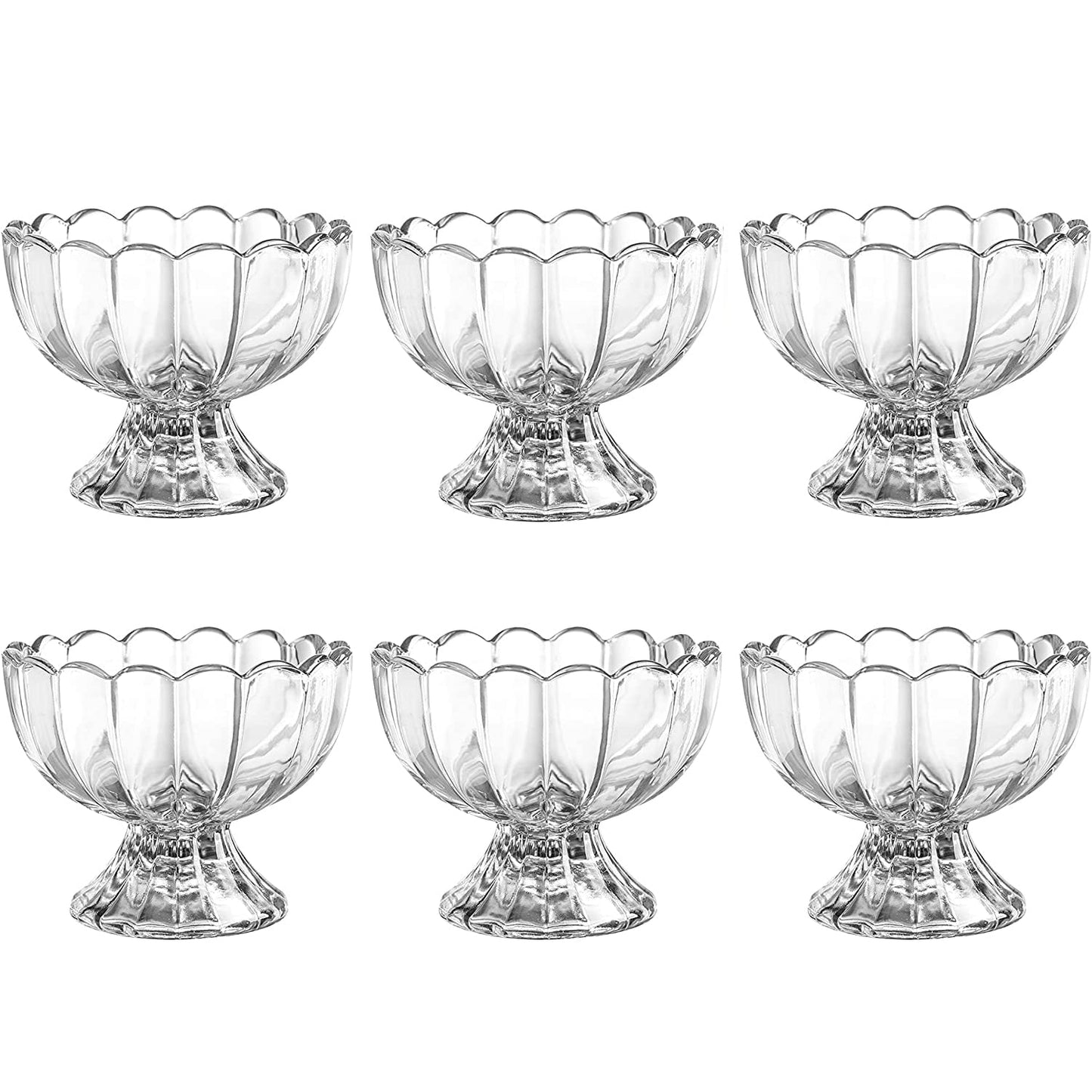 Glass Dessert Bowl Set