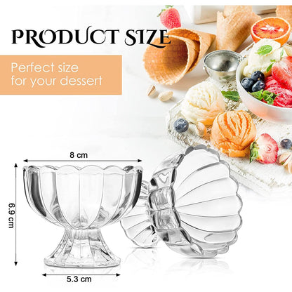 Glass Dessert Bowl Set