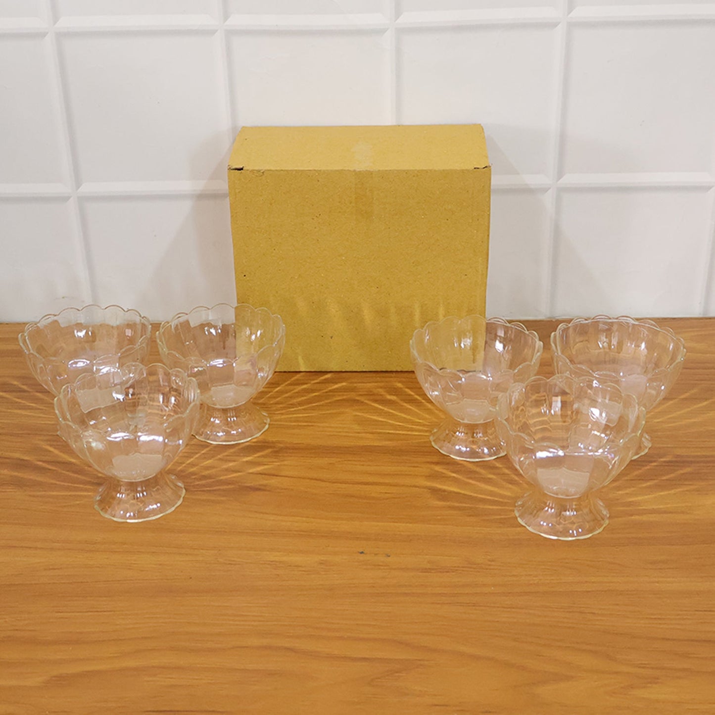 Glass Dessert Bowl Set