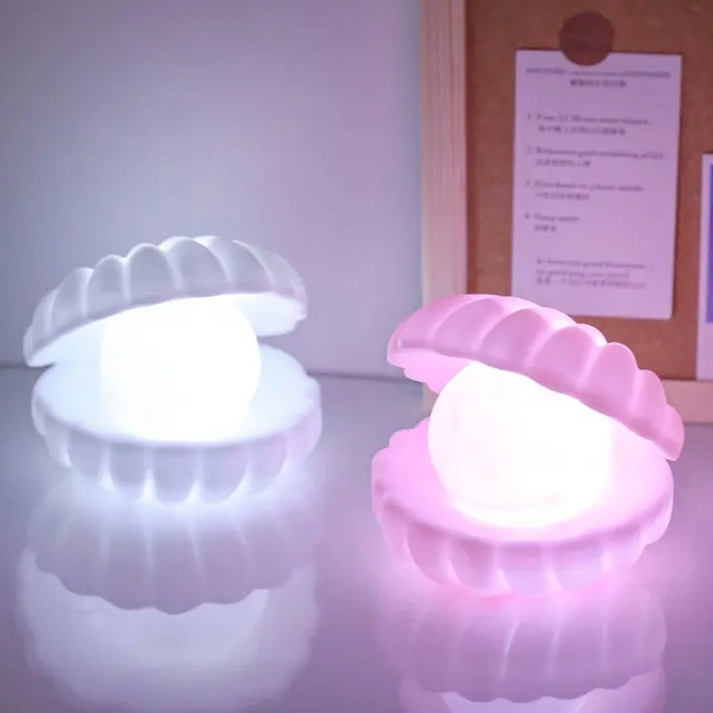 Pearl Shell LED Night Lamp