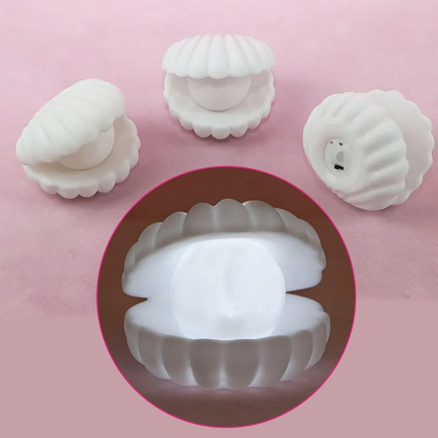 Pearl Shell LED Night Lamp