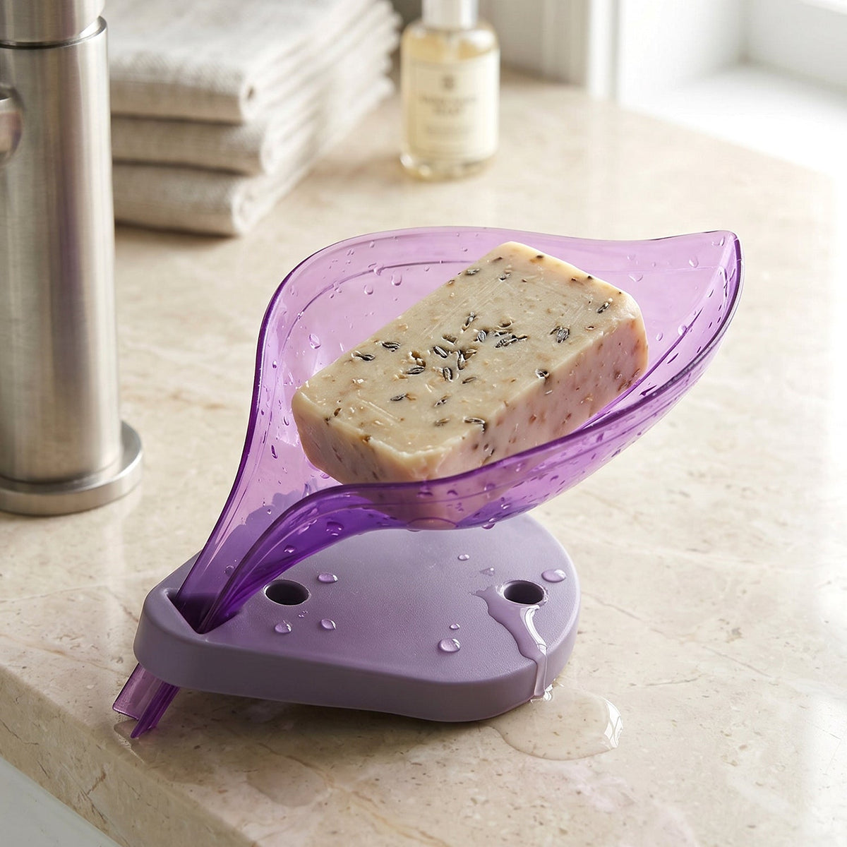 Leaf Self-Draining Soap Tray