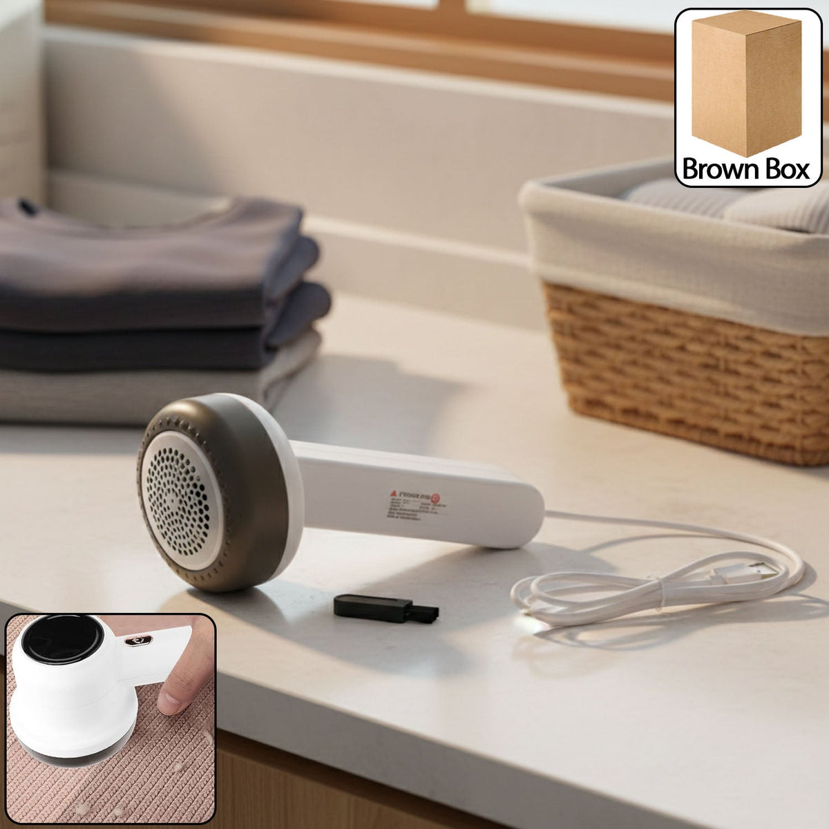Portable Lint Remover With Usb Power Cable
