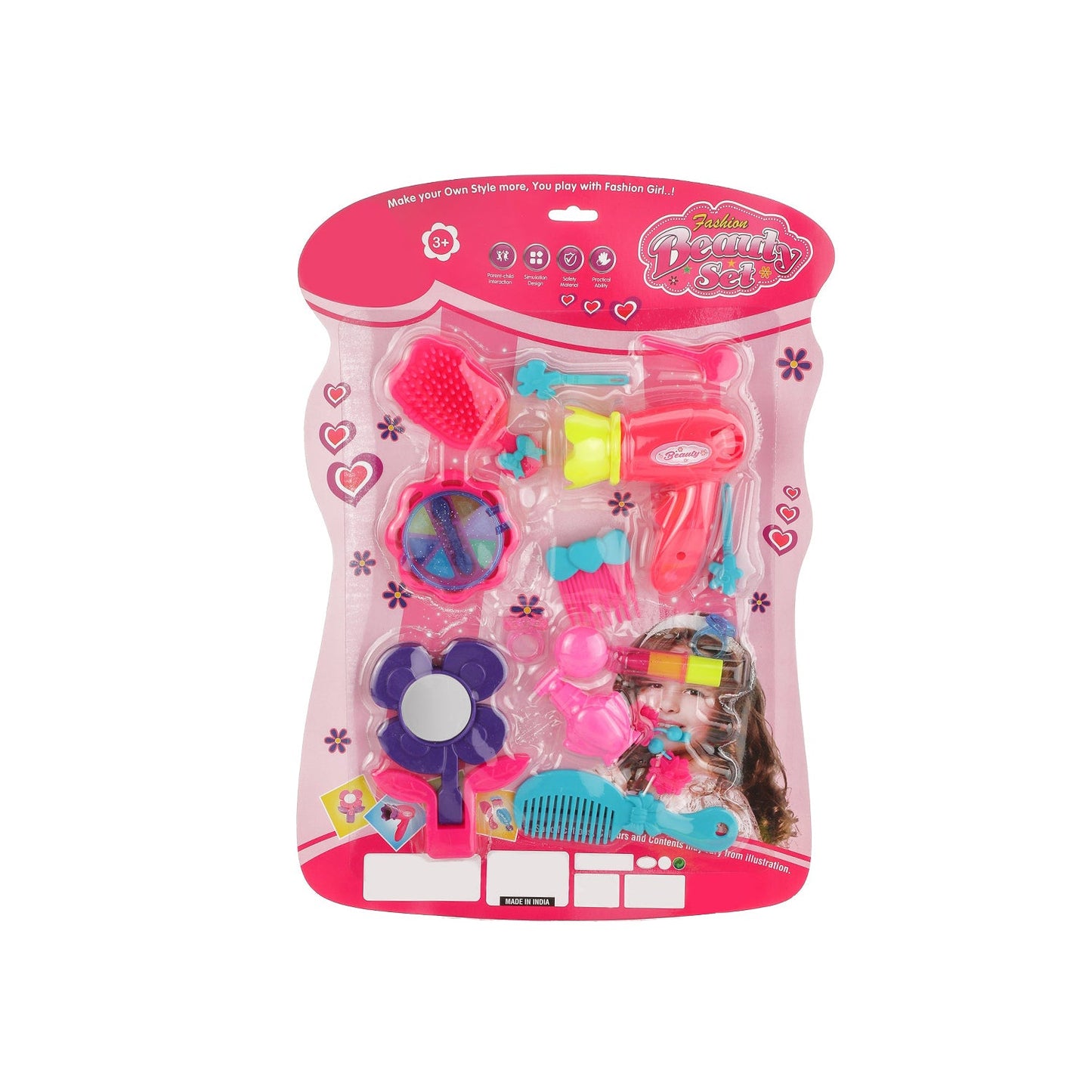 1921 Girls Bring Along Beauty Suitcase Makeup Vanity Toy (Multicolour)