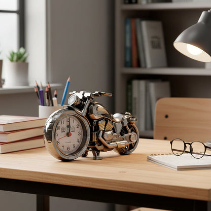 Motorbike Alarm Table Clock