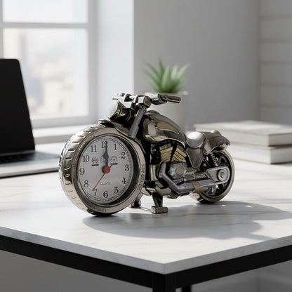 Motorbike Alarm Table Clock