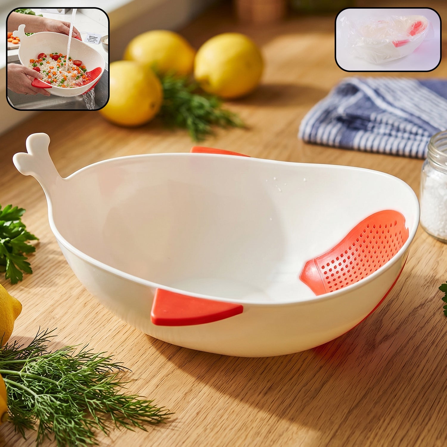 Multi-Purpose Washing Bowl & Strainer