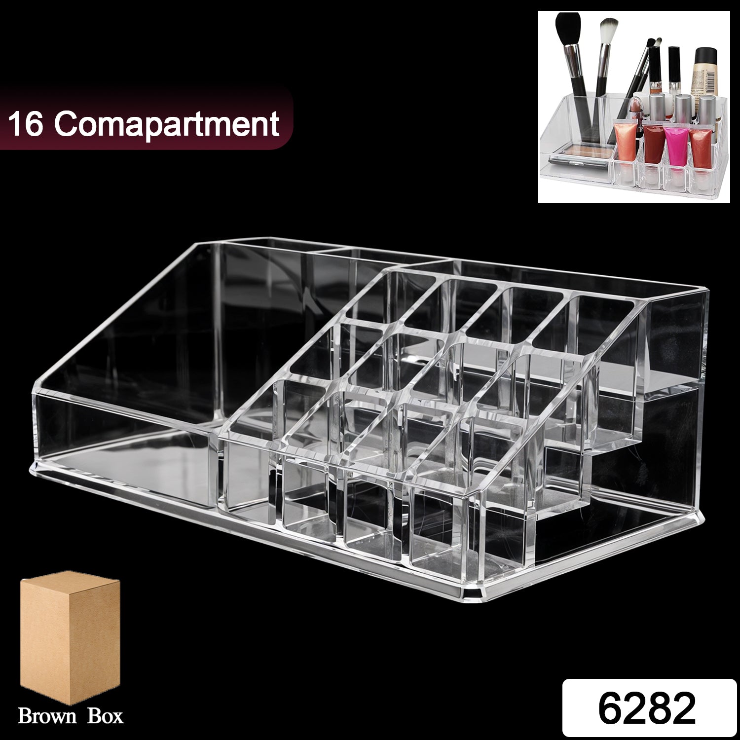 16 Compartment Cosmetic Organiser