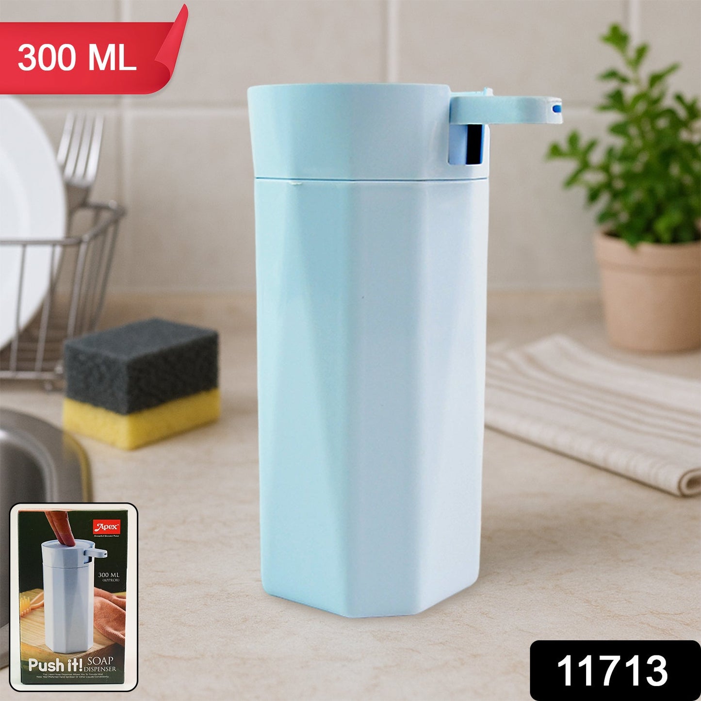 Apex Push-It Soap Dispenser – 300 ml