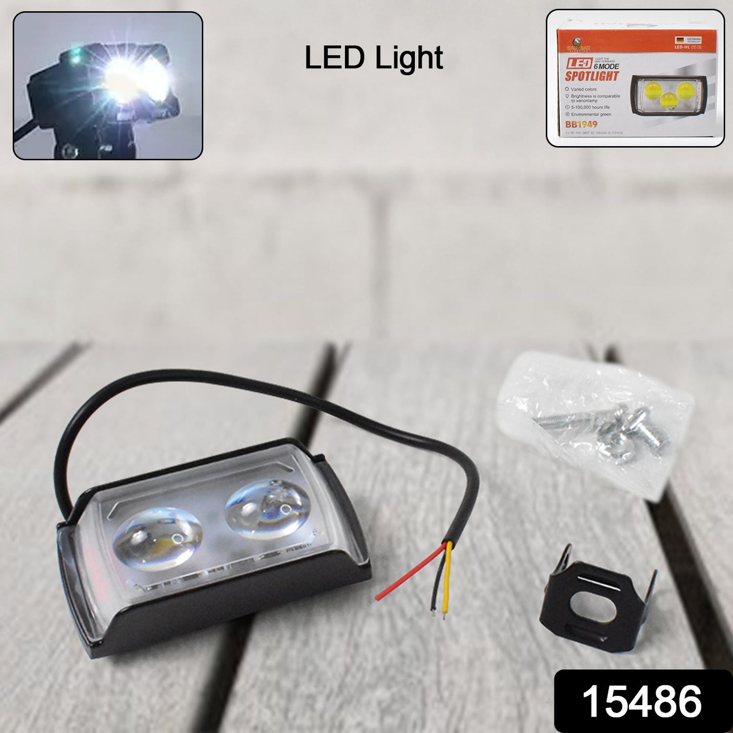 6 Mode Led Spotlight Universal Mini Fog Light